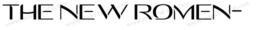 THE NEW ROMEN字体转换